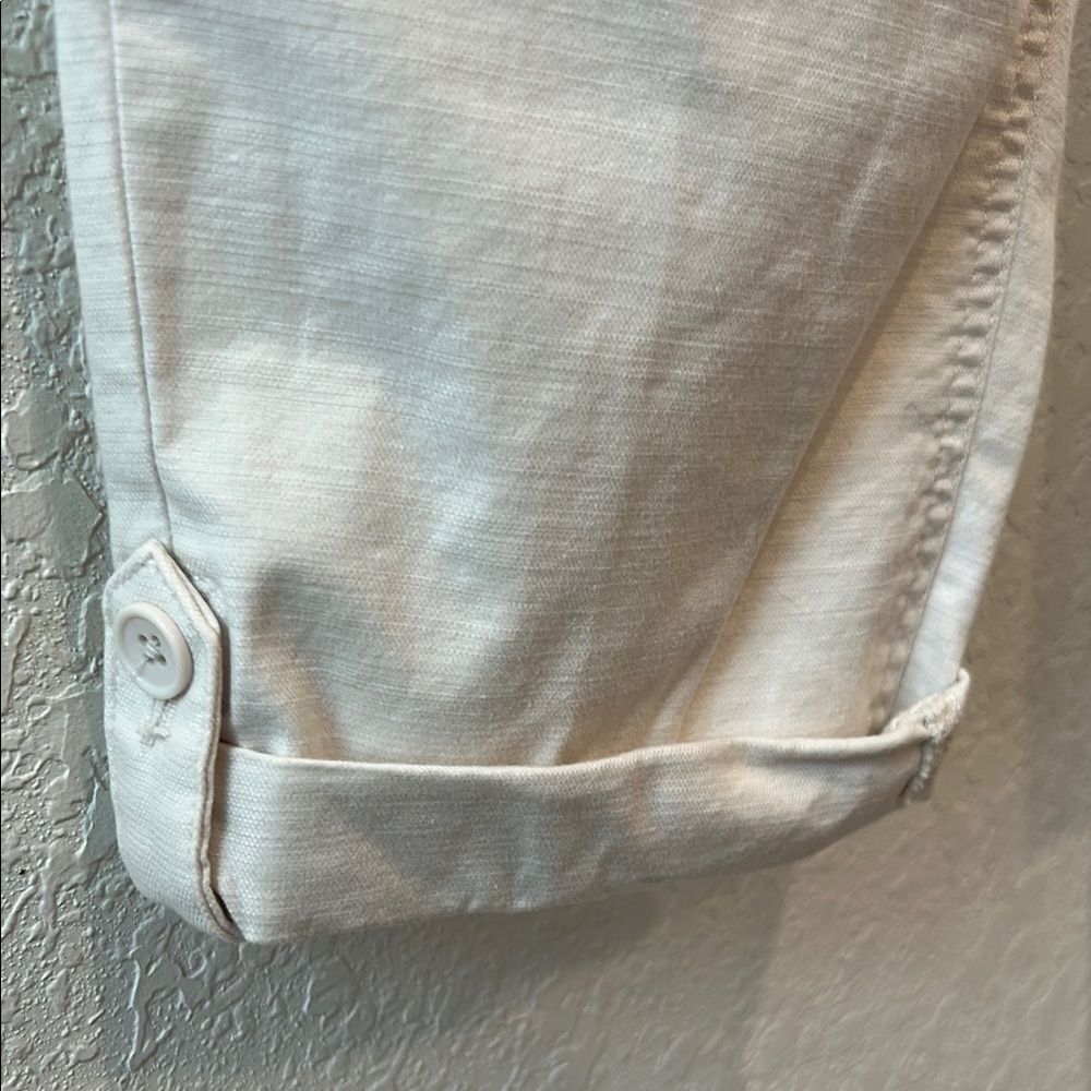 Talbots White Chinos Relaxed Fit Cotton Blend - Picture 3 of 11